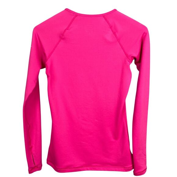 Nike Pro Women's Dri-Fit Thermal Running Shirt Hot Pink Size S Performance Wear - Picture 2 of 8